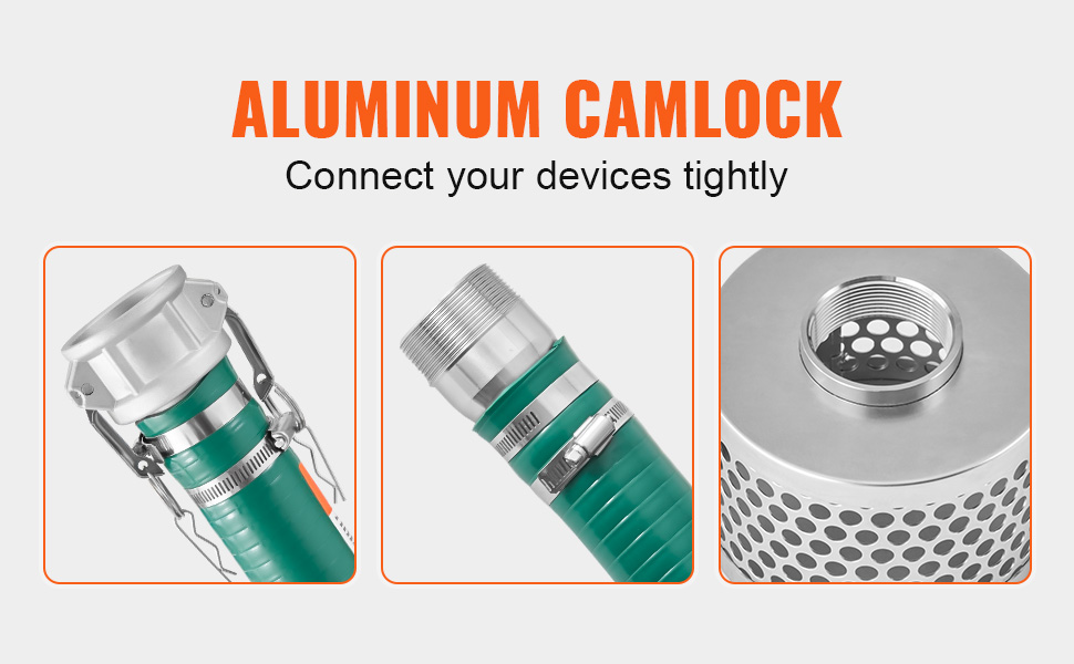 Alumiiniset camlock-liittimet