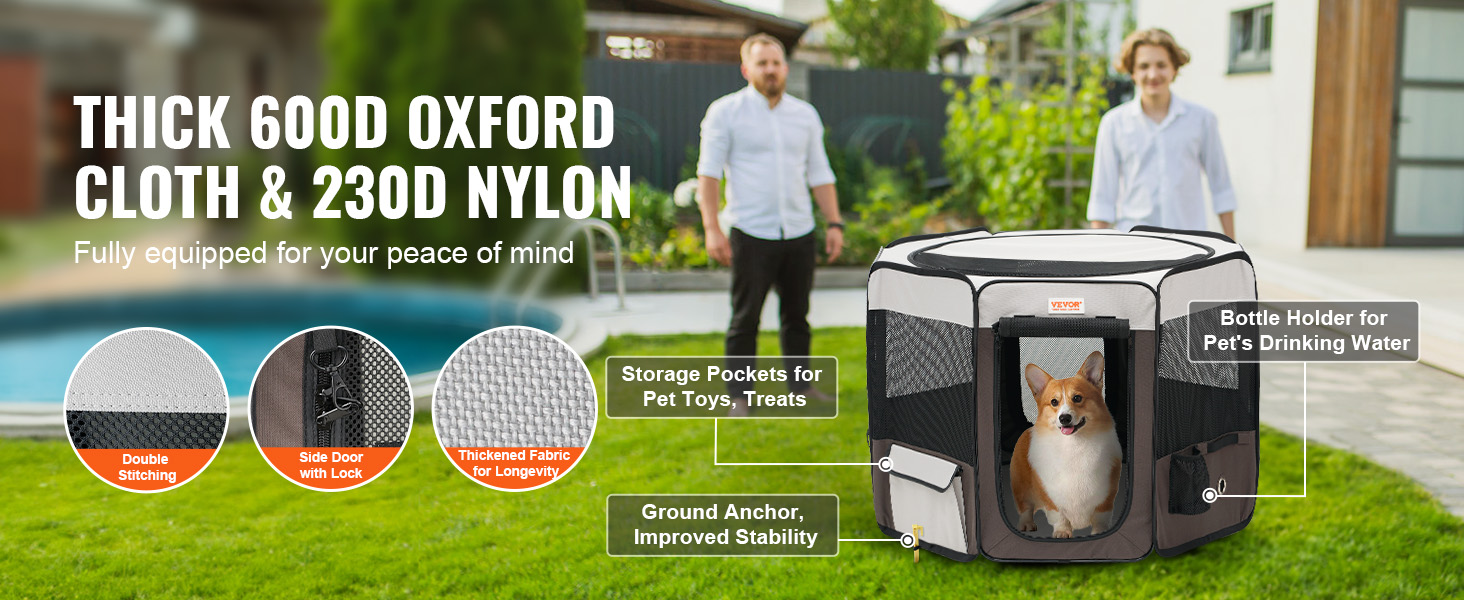 600D Oxford-kangas ja lukittava vetoketju
