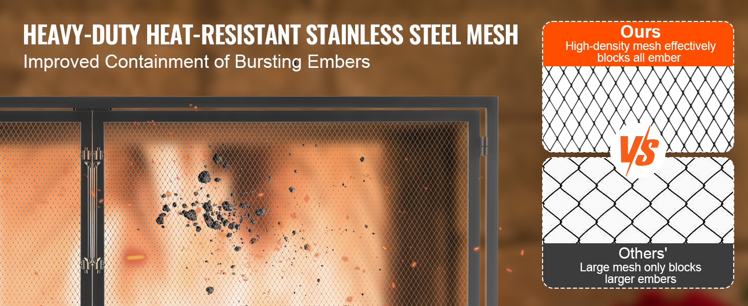 Tulisijan kipinäsuoja ovella