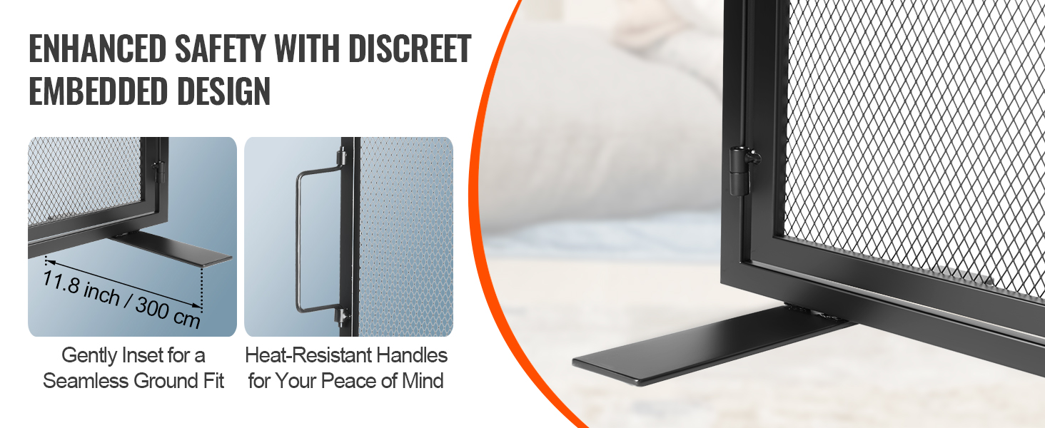 Tiheä teräsverkko takkasuojassa