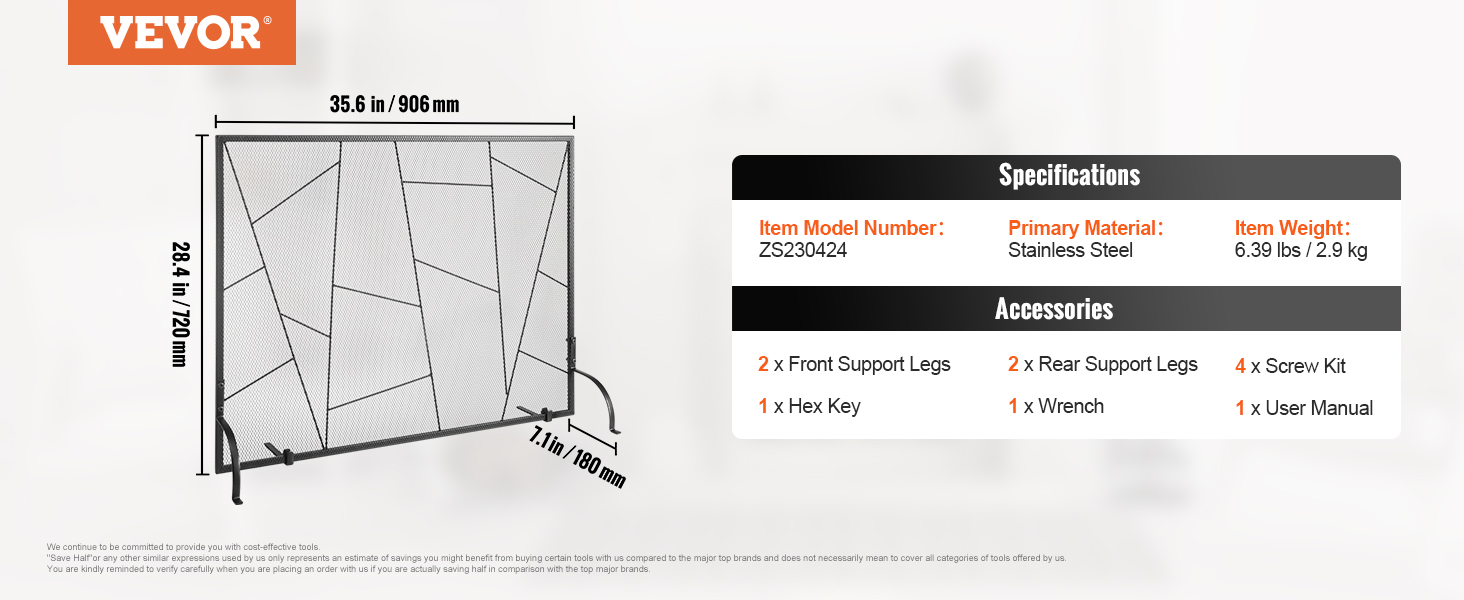 Tulisijan kipinäsuoja eri kulmasta