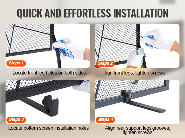 Kipinäsuoja käytössä tulipesän edessä