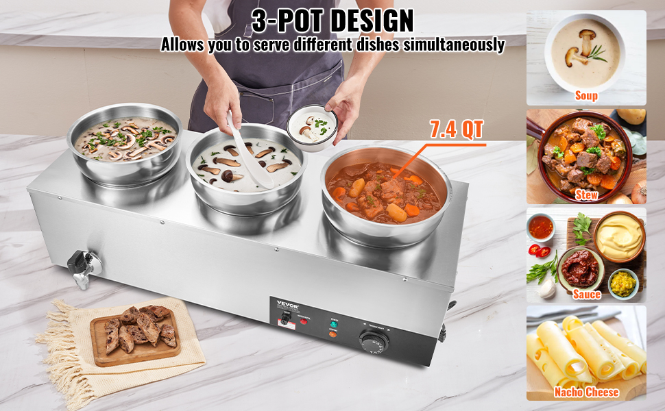 Keittoastia kolmella padalla