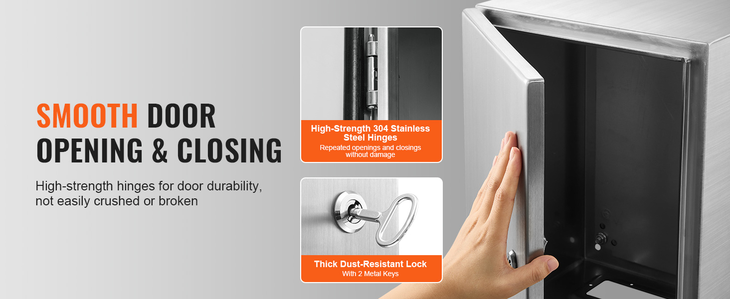 Sähkökotelon saranat ja lukko