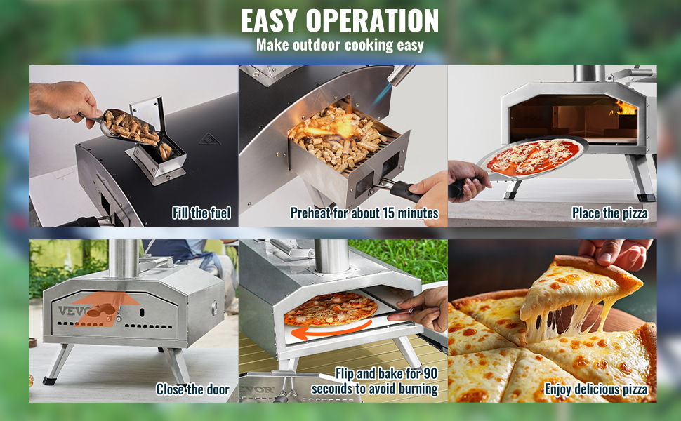 Pizzan lisäksi sopii myös lihan, kalan ja vihannesten kypsennykseen