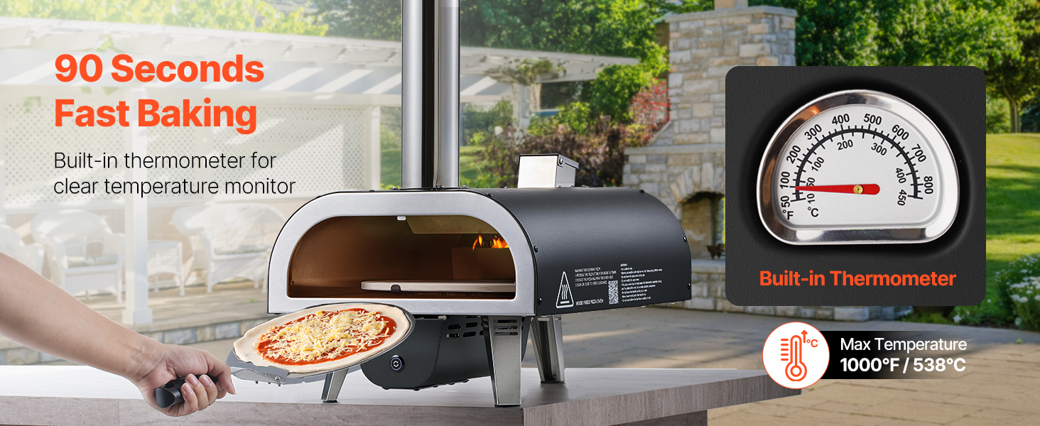 Nopea lämmitys pizzauunissa