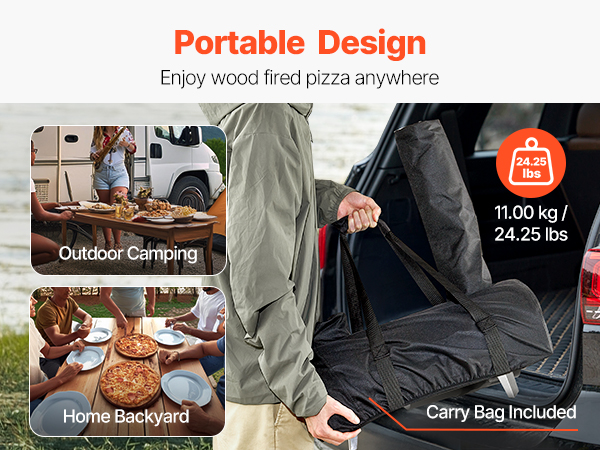 Pizzauuni ulkona käytössä