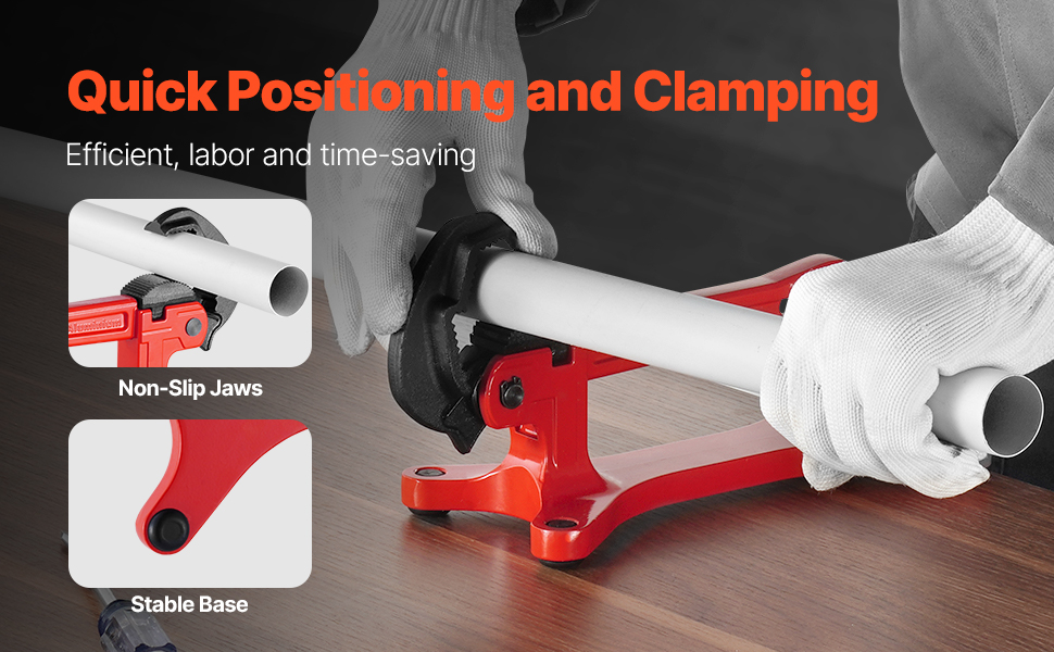 Putkipenkki, pitävät leuat ja pohja