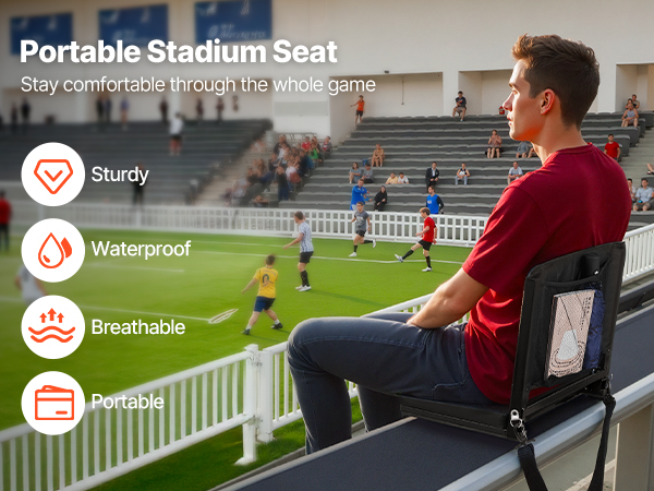 Stadionistuin pehmustetulla istuimella