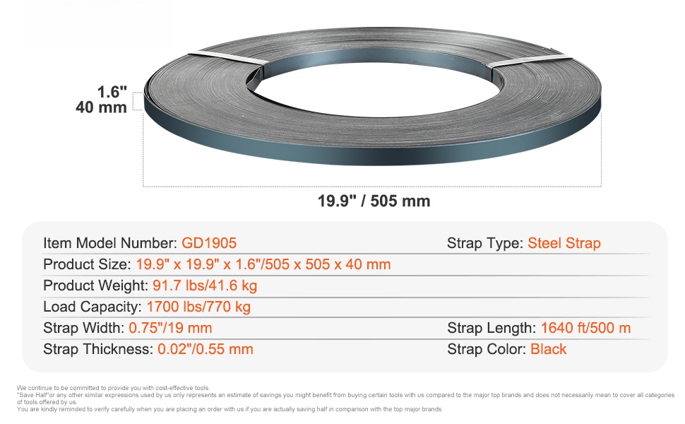 Rulla teräksistä pakkausvannenauhaa varastokäytössä
