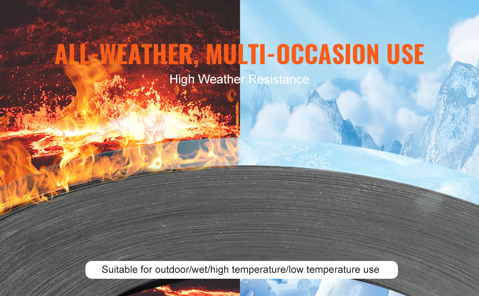 Sään- ja korroosionkestävä teräsvannenauha