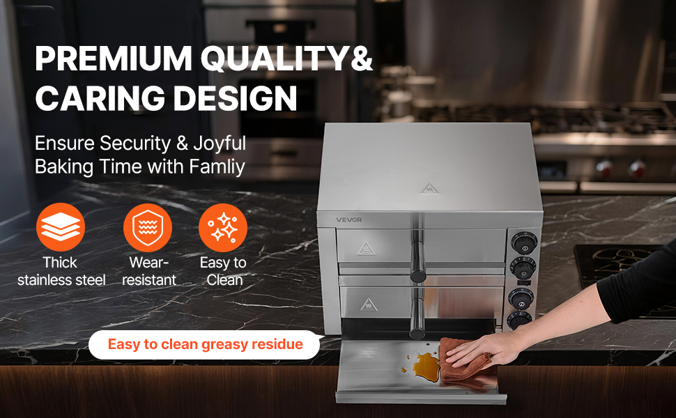 Ruostumattomasta teräksestä valmistettu pizzauuni