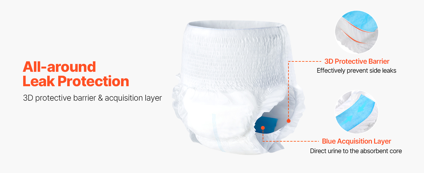 360 asteen ympäryssuoja aikuisten suojahousuissa