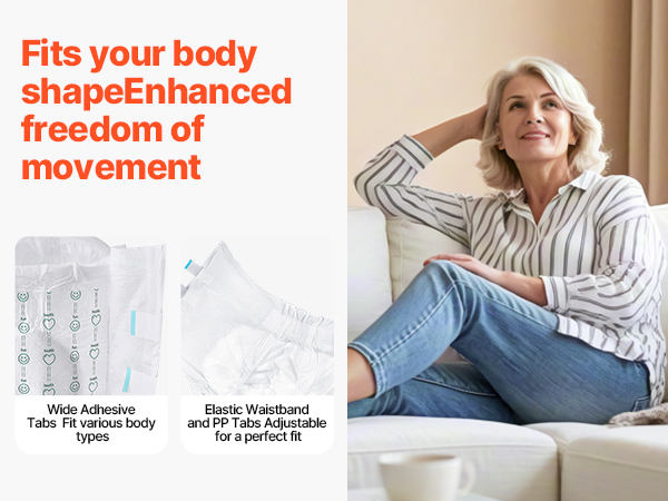 Joustava vyötärö ja säädettävät teipit mobiilikuva