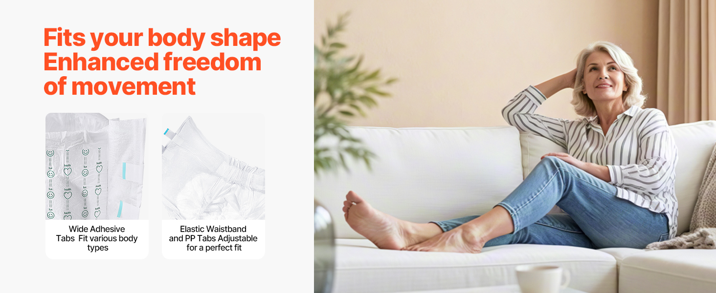 Elastinen vyötärö ja teipit