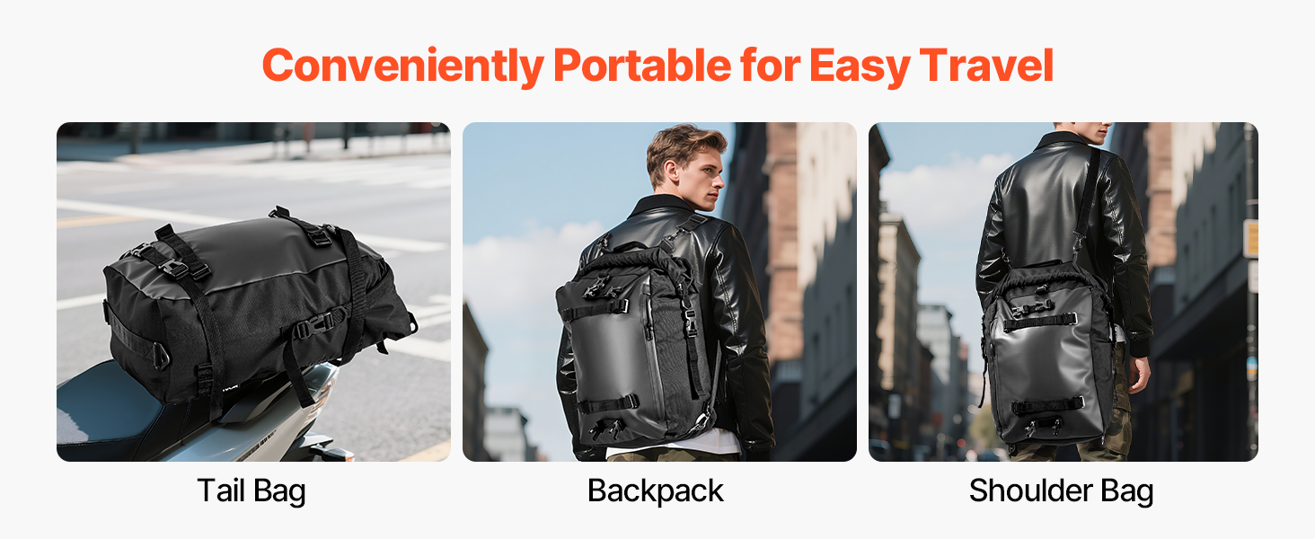 Irrotettava moottoripyörän takalaukku