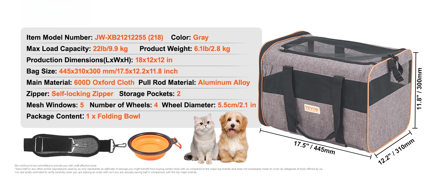 Lemmikkikuljetuslaukku eri kuvakulmista