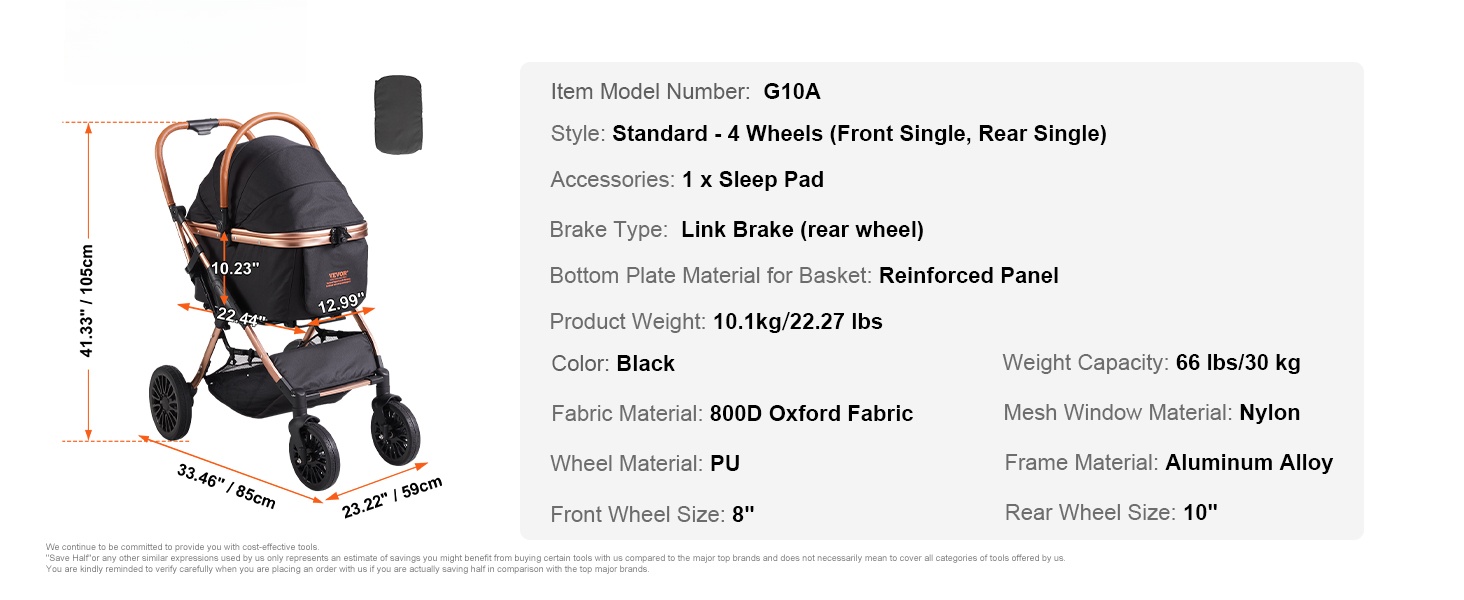 Lemmikkirattaiden mitat ja yksityiskohdat