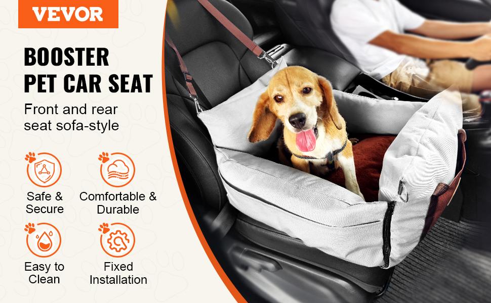 Koiran autopenkki harmaa näkymä 1