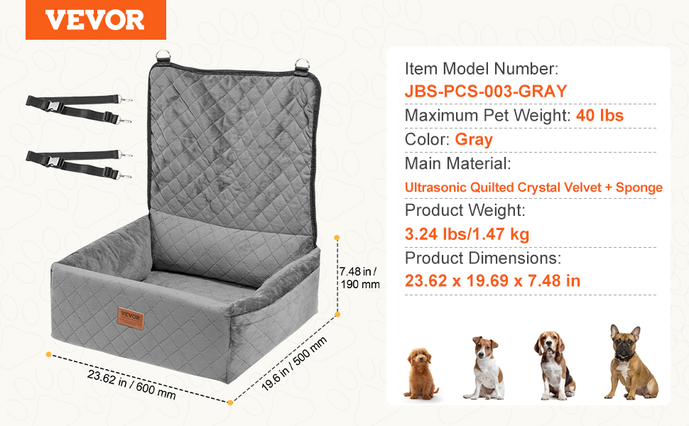 Lemmikin autopenkki käytössä