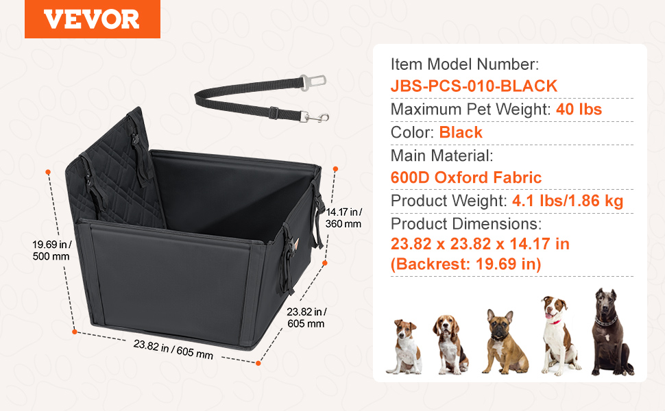 Koiran autopenkki auton takapenkillä