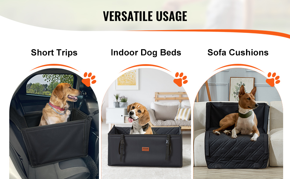 Koiran autopenkki sopii myös sisäkäyttöön