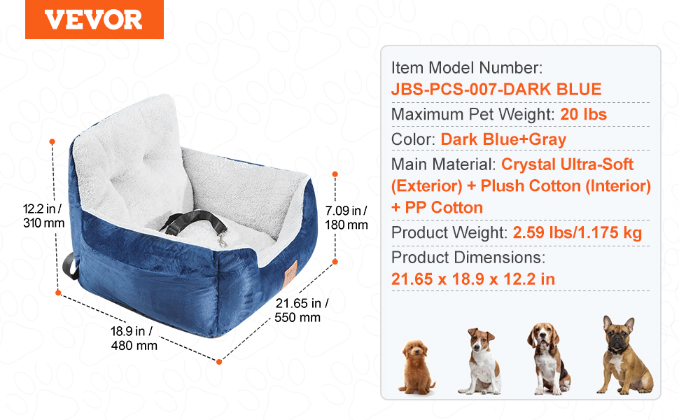 Koiran turvaistuin pienille koirille