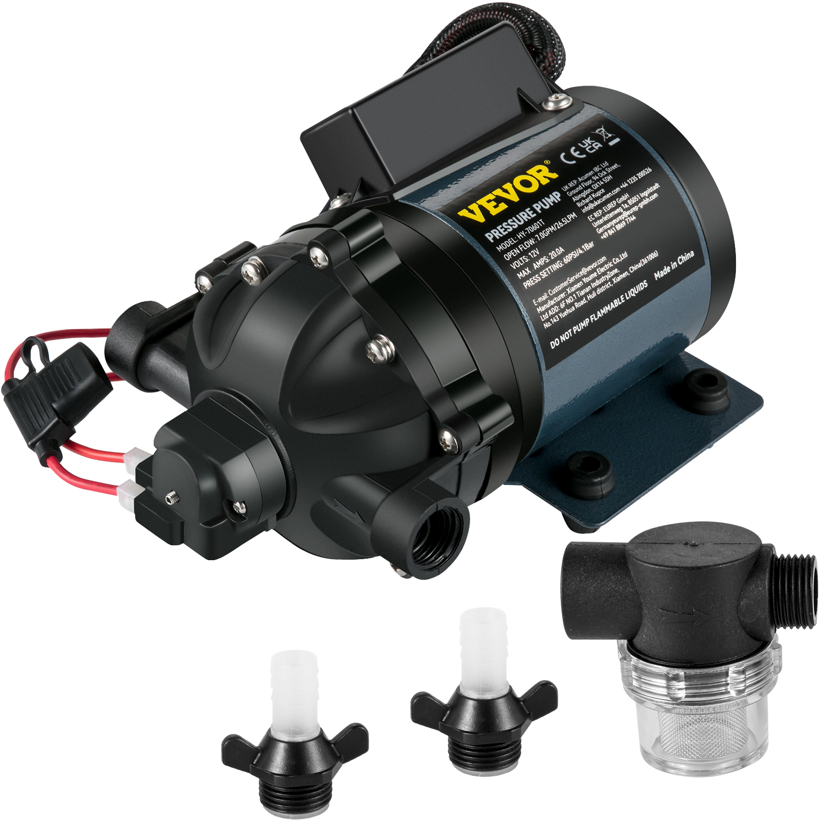 12V vesi- ja pesupumppu