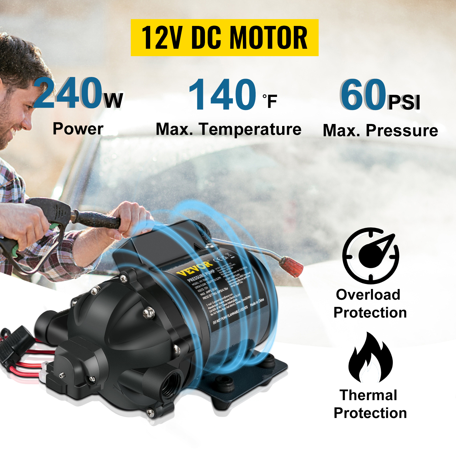 12V DC moottori
