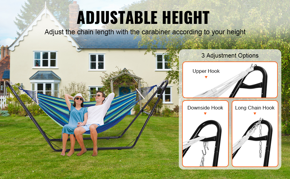 Riippumattotelineen säätömahdollisuudet