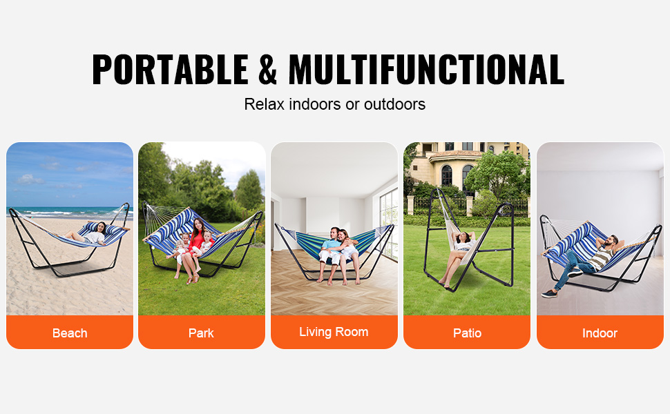 Portaattomasti liikuteltava riippumattoteline