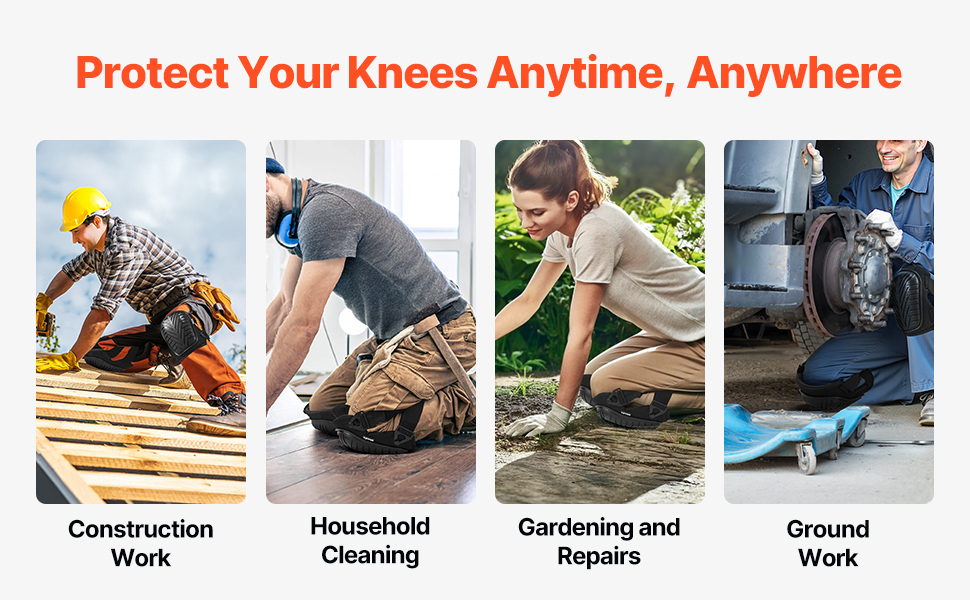 Puutarha- ja rakennuspolvisuojat