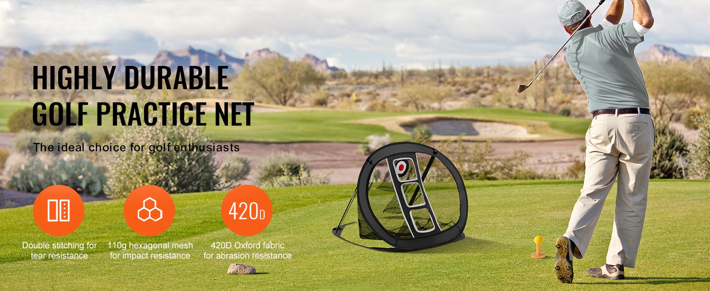 Golf-harjoitusverkko edestä