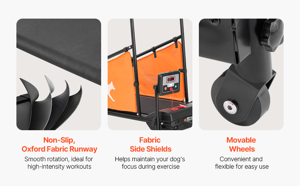 Koirien juoksumatto, siirrettävät pyörät
