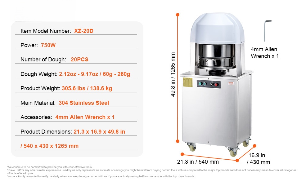 Sähköisen taikinanjakajan yksityiskohtia