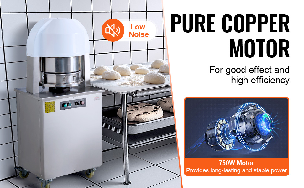 Sähköisen taikinanjakajan moottori ja rakenne