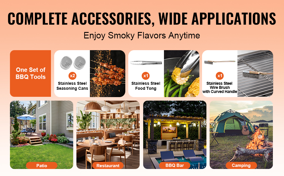 Monikäyttöinen roottisserie ulkokäyttöön