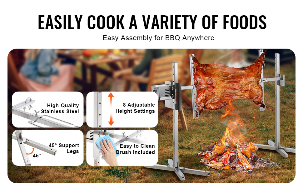 Ruostumattomasta teräksestä valmistettu grillivarras