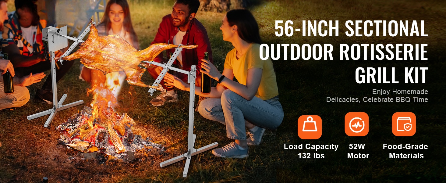 Sähköinen vartaalla pyörivä grilli