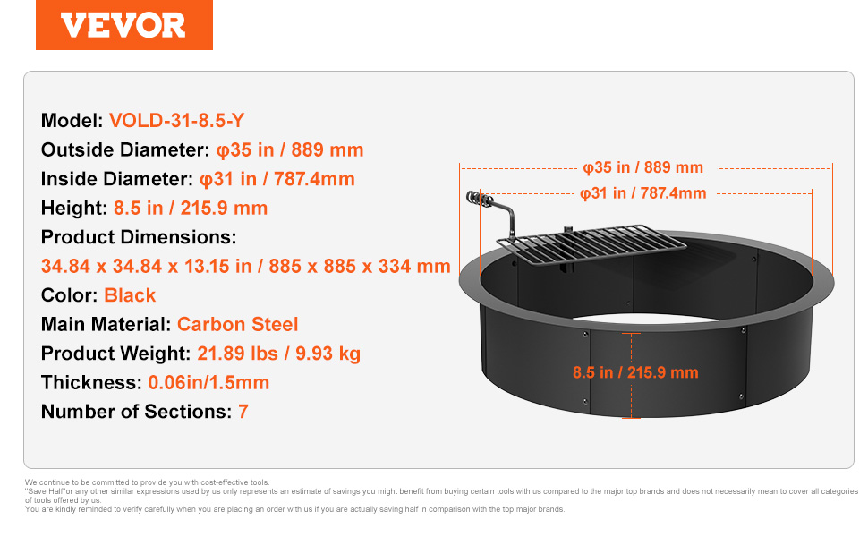 Tulipesän renkaan yksityiskohta