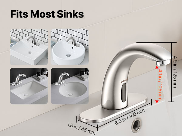 Hanan yhteensopivuus erilaisten pesualtaiden kanssa