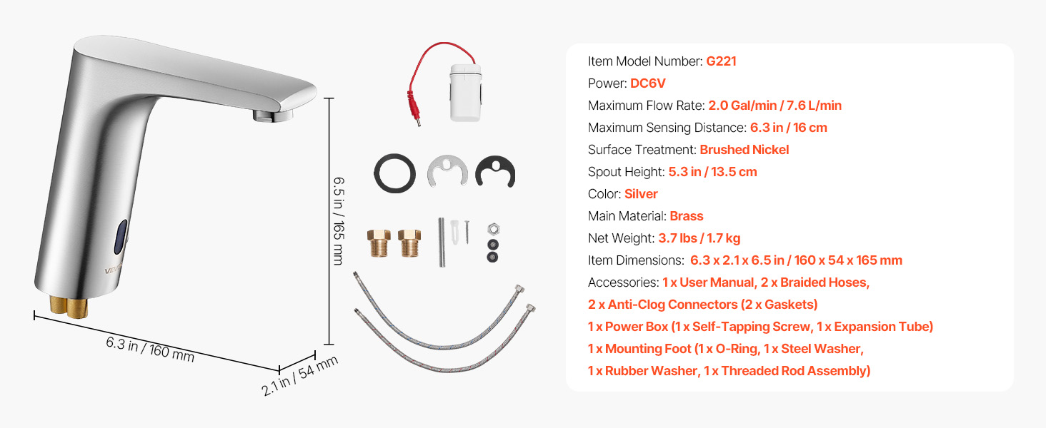 Kosketusvapaan hanan mitat ja rakenne