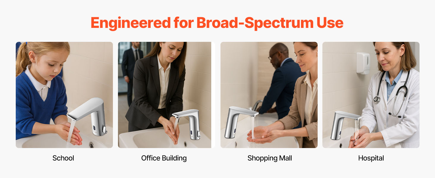 Kosketusvapaa hana eri tiloihin