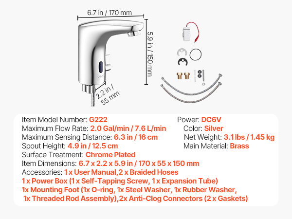 Koskettamattoman hanan mitat ja rakenne mobiili