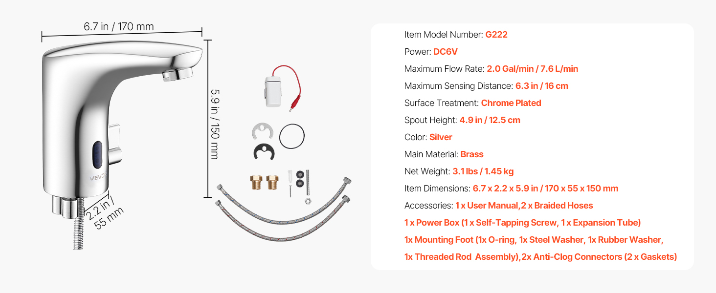 Koskettamattoman hanan mitat ja rakenne