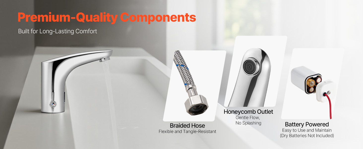 Kestävä rakenne ja punottu letku