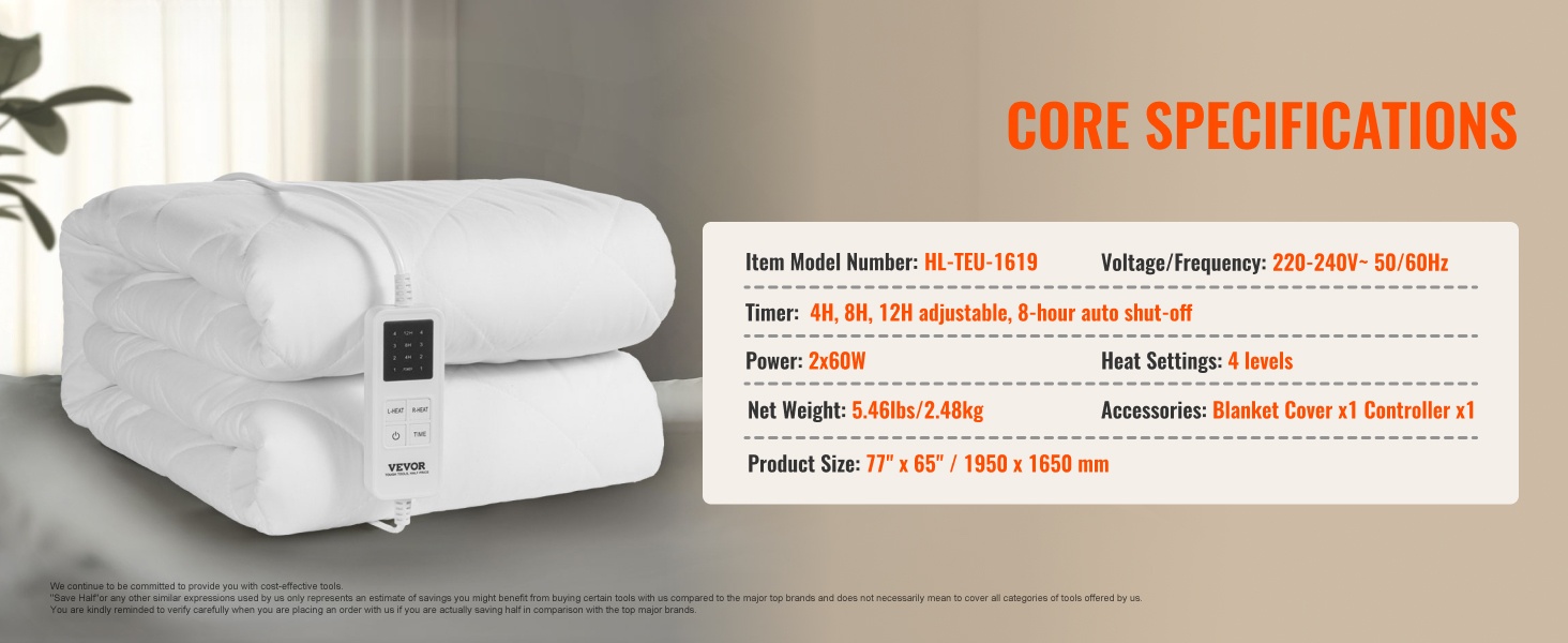 Lämpöpatja pedatussa sängyssä