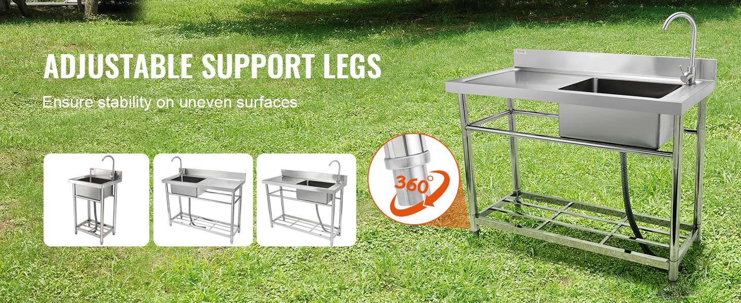 Säädettävät, kääntyvät jalat