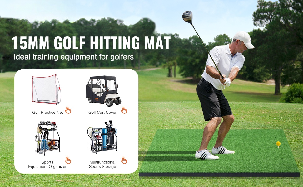 Golf-lyöntialusta kaksivärisellä tekonurmella