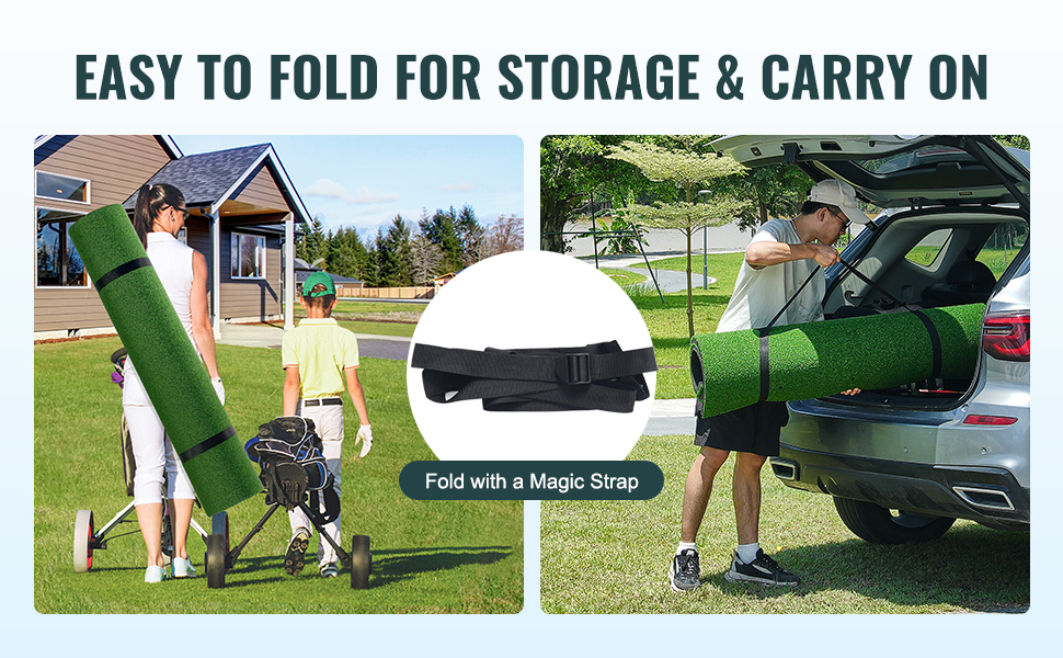 Taitettava ja helposti kannettava golf-lyöntialusta